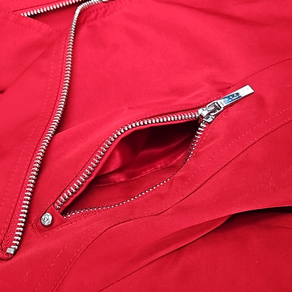 Laundry by Shelli Segal.  Size small. Red moto jacket - Picture 4 of 8